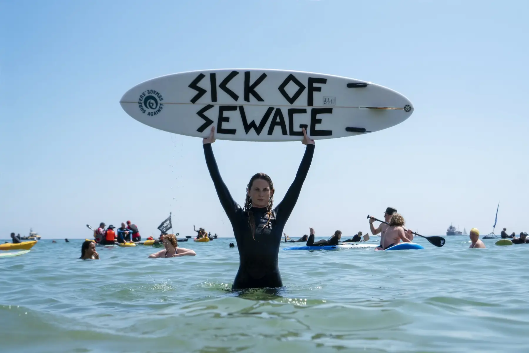 2023 Paddle Out Protest, credit Matt Arney Photography